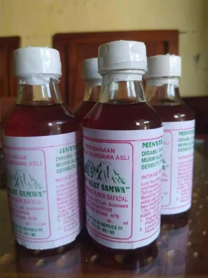 Minyak Tradisional Khas Sumbawa yang dibuat Saat Prosesi Tradisi Malala. (Tangkap Layar Shoope)