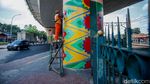 Mural Batik Betawi Hiasi Kolong Flyover Pondok Kopi