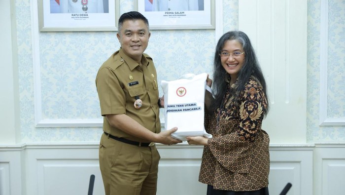 Sekda Palembang menerima audensi Direktur BPIP, Irene Camelyn Sinaga