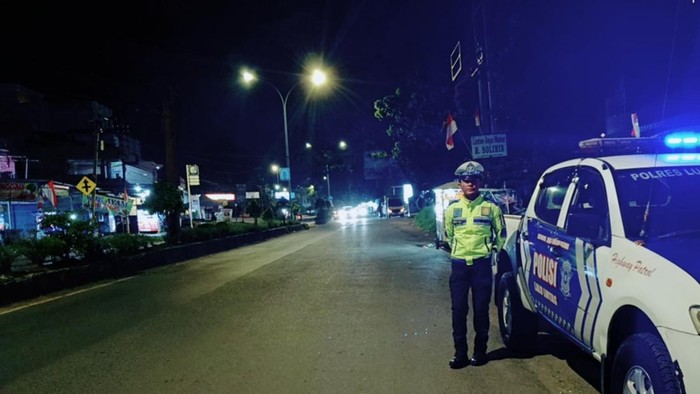 Unit Satlantas Polres Lubuklinggau melakukan patroli pencegahan balap liar