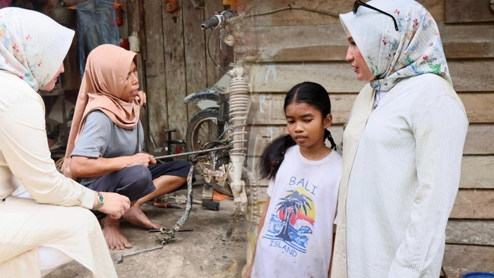 2 wanita tangguh di pedalaman Aceh Utara. (Dok Pemprov Aceh)