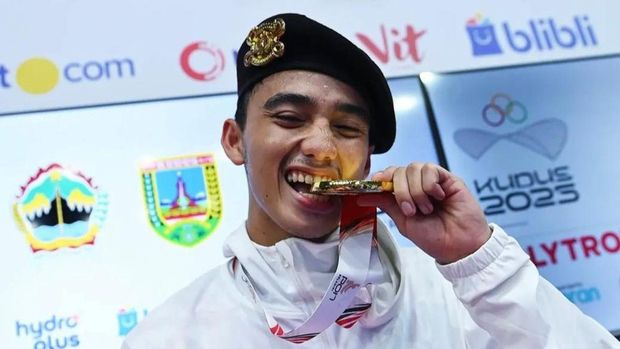 Atlet-atlet taekwondo Garbha Presisi Polri