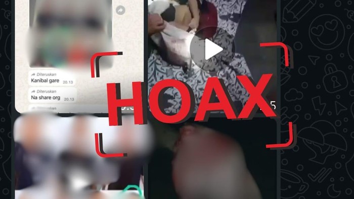 Cuplikan foto dan video yang menarasikan manusia kanibal berkeliaran di Luwu Timur.