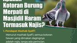 Apakah Kotoran Burung Merpati di Masjidil Haram Termasuk Najis?