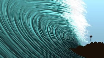 Pria kelahiran 26 Juli 1990 ini dikenal sebagai “seniman matematika” pertama yang berhasil memadukan logika dan estetika. Sejak 2014, Hamid sudah bikin ribuan karya visual yang semuanya berasal dari fungsi matematis seperti sinus, kosinus, atau eksponensial. Foto: Instagram/hamidnaderiyeganeh