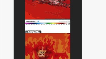 Menyala cuaca di Indonesia... Foto: X.com