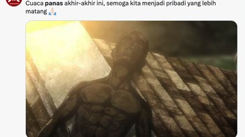 Matahari kayaknya lagi over time — kerja dari subuh sampai magrib gak berhenti! Foto: X.com