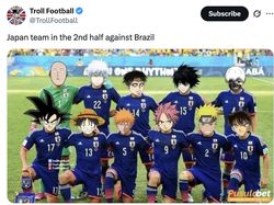 Meme Timnas Jepang Bikin Brasil Merana