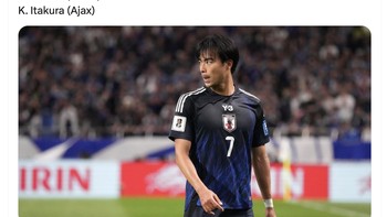 Banyak pemain bintang Jepang yang tidak bermain semalam. Foto: X.com