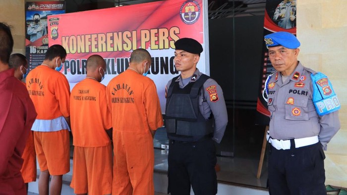 Pengungkapan kasus curat di Polres Klungkung, Rabu (15/10/2025). (Polres Klungkung)