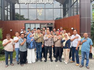 Sambung Roso Polres Kediri dan Paguyuban Kades Jaga Kamtibmas