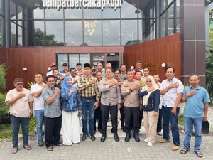 Sambung Roso Polres Kediri dan Paguyuban Kades Jaga Kamtibmas