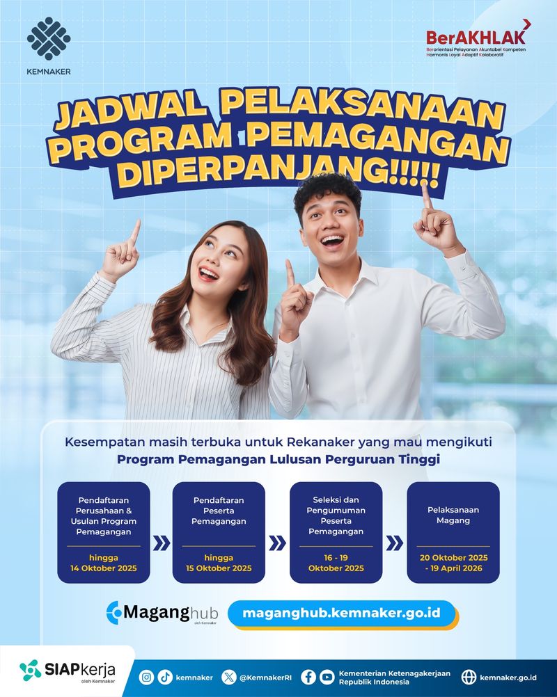 Program pemagangan dari Kemnaker.