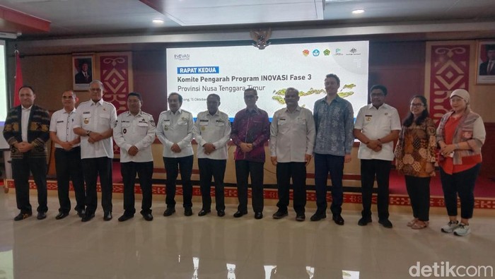 Rapat Komite Pengarah Provinsi INOVASI NTT yang digelar di Kantor Gubernur, Rabu (15/10/2025). (Simon Selly)