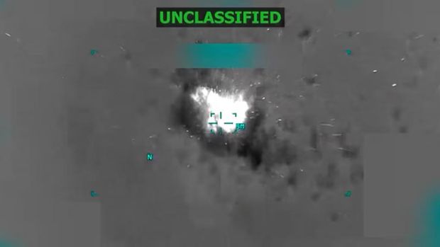 A boat burns off the coast of Venezuela in this screen grab taken from a video released October 14, 2025, depicting what U.S. President Donald Trump said on a post on Truth Social was a U.S. strike on a suspected drug-trafficking boat. Donald Trump via Truth Social/via REUTERS Purchase Licensing Rights