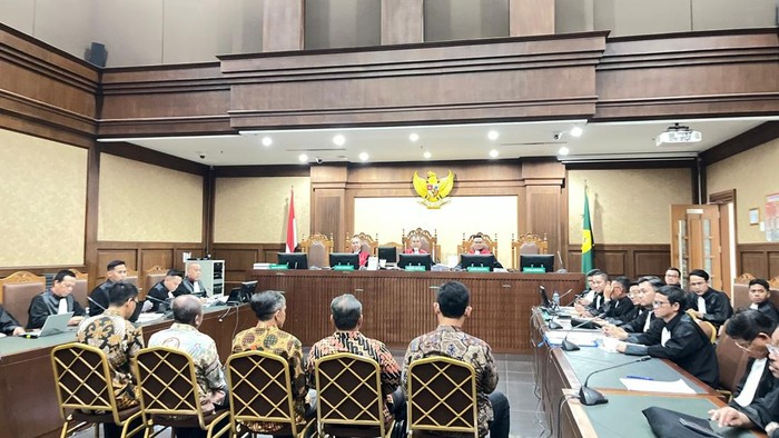 Sidang kasus suap vonis lepas korupsi minyak goreng (Mulia/detikcom)