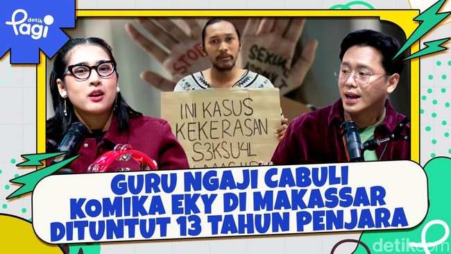 Video: Guru Ngaji Cabuli Komika Eky di Makassar Dituntut 13 Tahun Penjara