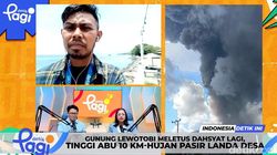 Video: Gunung Lewotobi Meletus Dahsyat Lagi, Tinggi Abu 10 Km-Hujan Pasir Landa Desa
