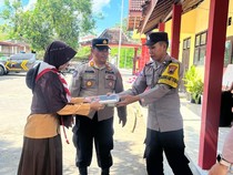 Polisi Kawal Distribusi MBG ke Ribuan Siswa di Eromoko Wonogiri