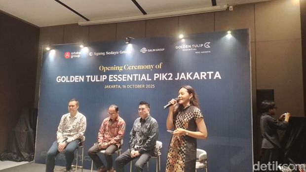 Pembukaan hotel baru Golden Tulip Essential PIK 2, Kamis (16/10/2025) yang merupakan hasil kerja sama Artotel Group dengan Agung Sedayu Group.