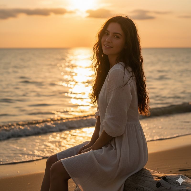 Hasil prompt Gemini AI untuk tema Cahaya Senja.