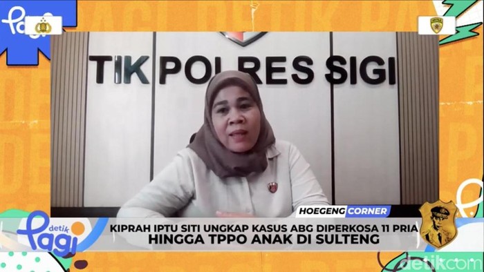 Kasat Reskrim Polres Sigi, Iptu Siti Elminawati.