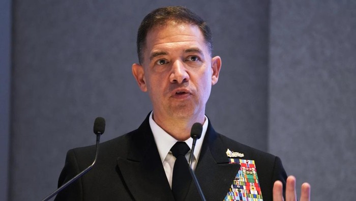 Kepala Komando Pusat AS (CENTCOM), Laksamana Brad Cooper. (AP Photo/Jon Gambrell, File)