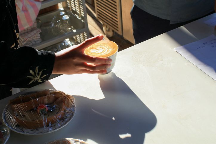 Kopi milk brew Kopi milk brew. Ilustrasi