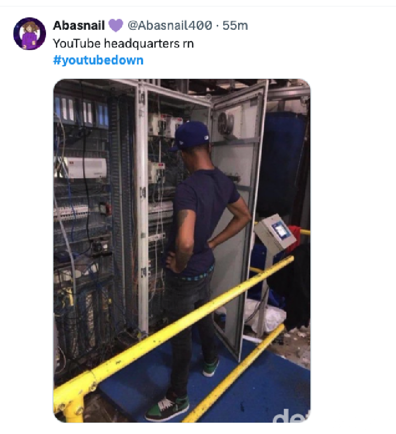 Meme YouTube Down