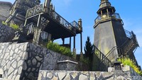 Saat menyusuri bangunan ala Eropa tersebut pengunjung akan disuguhi dengan pemandangan Gunung Ciremai, perkebunan penduduk, bangunan kota hingga birunya langit