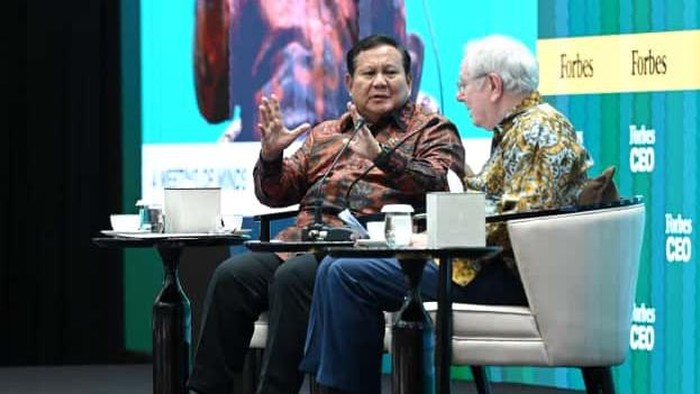 Presiden Prabowo Subianto di Forbes Global CEO Conference 2025. (Kris/Biro Pers Sekretariat Presiden)