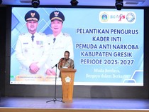 Pesan Wabup Gresik Saat Lantik Pengurus Kader Inti Pemuda Anti Narkoba