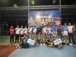Kapolres Kediri Puji Sportivitas Atlet Muda di Final Kejurkab Voli U-19