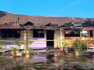 Gedung TK Khodijah di Lampung Ludes Terbakar