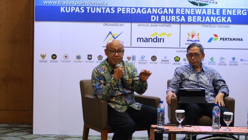 Direktur Utama ICDX Fajar Wibhiyadi menjadi pemateri dalam acara Trade Expo Indonesia (TEI) 2025, Kamis (16/10/2025).