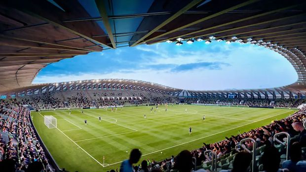 Stadion Eco Park milik klub sepak bola Inggris Forest Green Rovers. Stadion ini diklaim paling hijau di dunia.