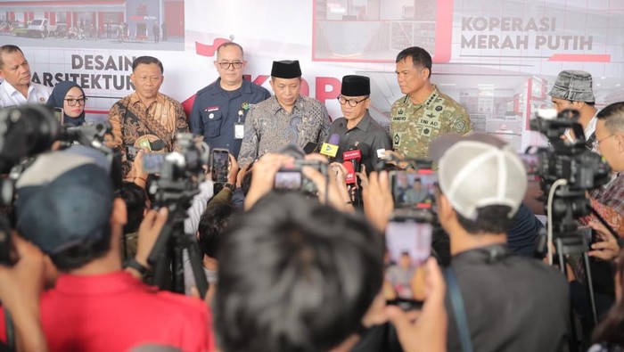 Groundbreaking Kopdes Merah Putih. (Dok. ist)