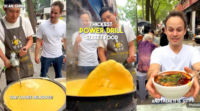 Nikmati Bubur Aduk dengan Sentuhan Unik, Penjual Kaki Lima Pakai Bor!