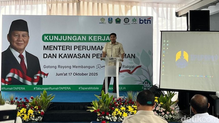 Menteri Perumahan dan Kawasan Permukiman (PKP) Maruarar Sirait saat melakukan kunjungan kerja di Kota Malang.