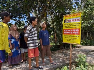 Warga Cilacap Bikin Sayembara Tangkap Maling Berhadiah Rp 500 Ribu