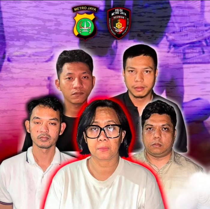 Polisi menangkap 9 orang tersangka penculikan, penyiksaan, dan pemerasan di Pondok Aren, Tangerang Selatan (Tangsel), Banten. (dok Resmob PMJ)