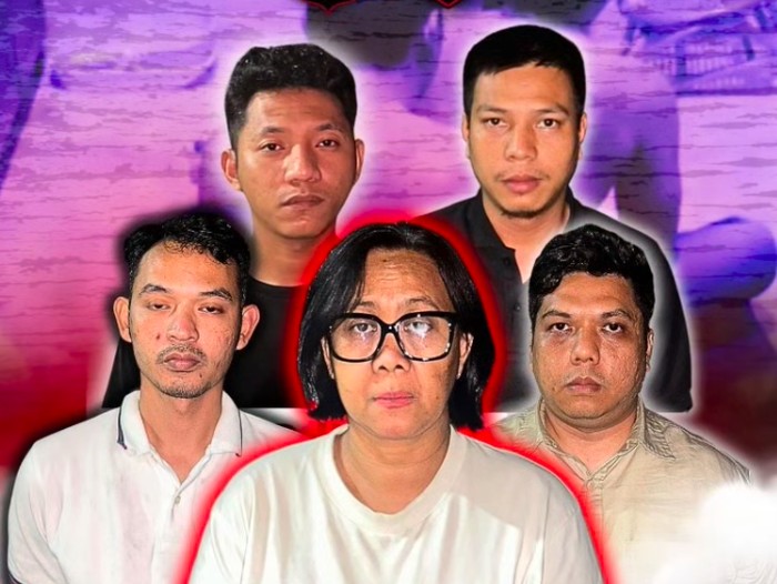 Polisi menangkap 9 orang tersangka penculikan, penyiksaan, dan pemerasan di Pondok Aren, Tangerang Selatan (Tangsel), Banten. (dok Resmob PMJ)