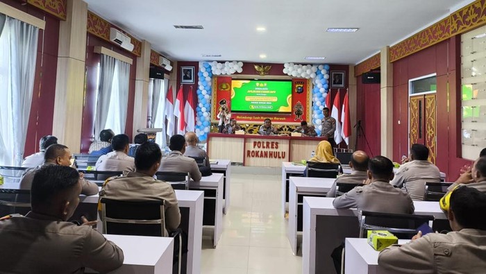 Polres Rohul perkenalkan aplikasi Fasih BPS dalam rangka mendukung program ketahanan pangan nasional, Jumat (17/10/2025).