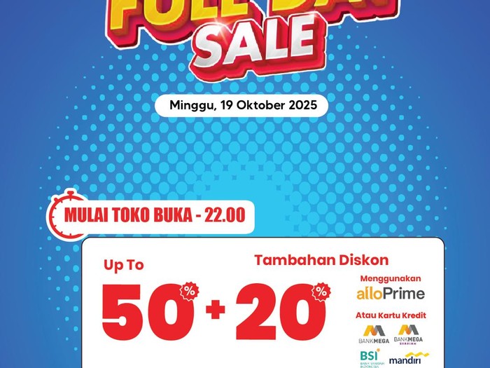 Transmart Full Day Sale 19 Oktober