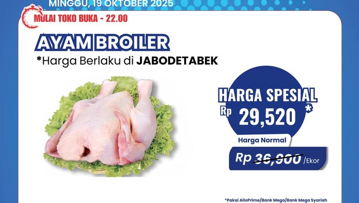 Ayam Broiler Banting Harga di Transmart Full Day Sale