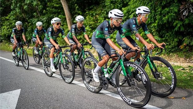 Nusantara Pro Cycling Team menyabet gelar tim terbaik Asia di Tour de Langkawi 2025.