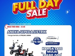 Sepeda Listrik Diskon Hingga 45% di Transmart Full Day Sale