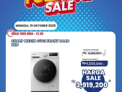 Mesin Cuci Front Load 7KG Hanya Rp 3 Jutaan di Transmart Full Day Sale