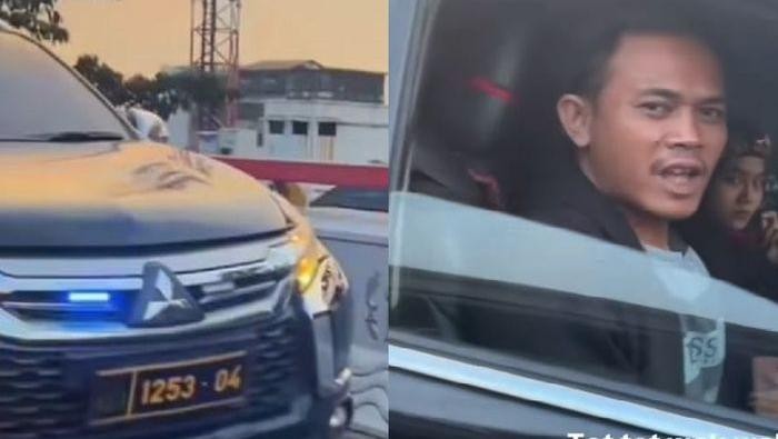 Viral Pajero pakai strobo.