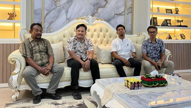 Wali Kota Kendari Siska Karina Imran menerima jajaran Sareskrim Polresta Kendari.